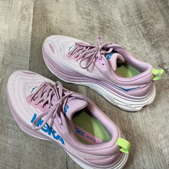 Hoka Women's Pink and Blue Athletic Shoes - Picture 5 of 8